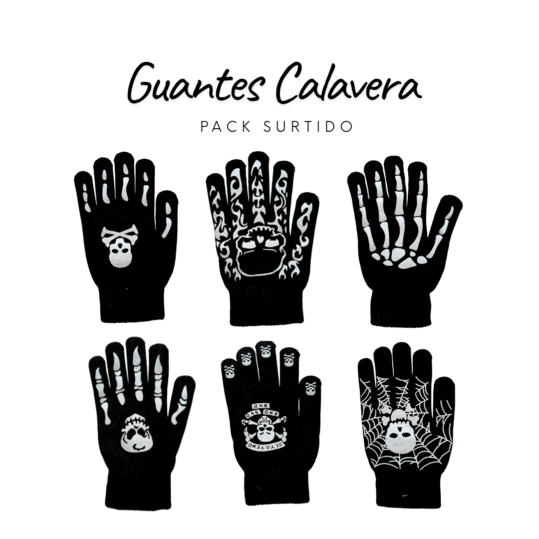 Guantes Calavera